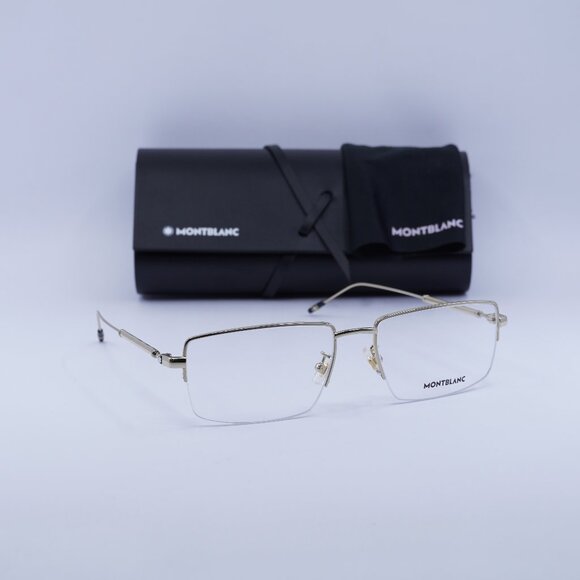 Final Price! Montblanc MB0113O 004 Gold Eyeglasses 58mm